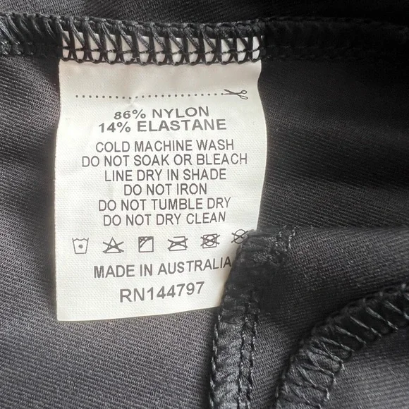 NWOT Blackmilk Matte Pinafore Pocket Skater Skirt ~ LIMITED Black Size Small